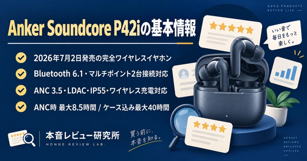 Anker Soundcore P42i　基本情報
