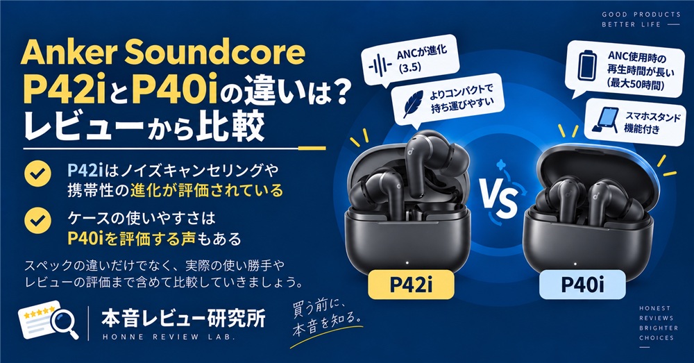 Anker Soundcore P42i　P42iとP40iの違い