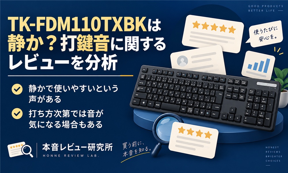 エレコム TK-FDM110TXBK　静か？